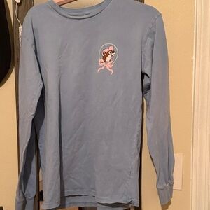 Buccees bow Light Blue Long Sleeve Tee